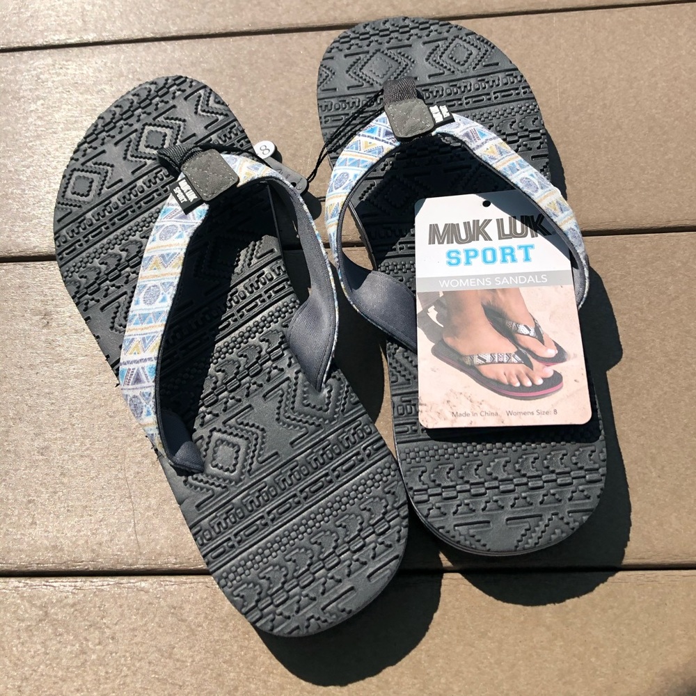 Muk Luk Sport Flip Flops